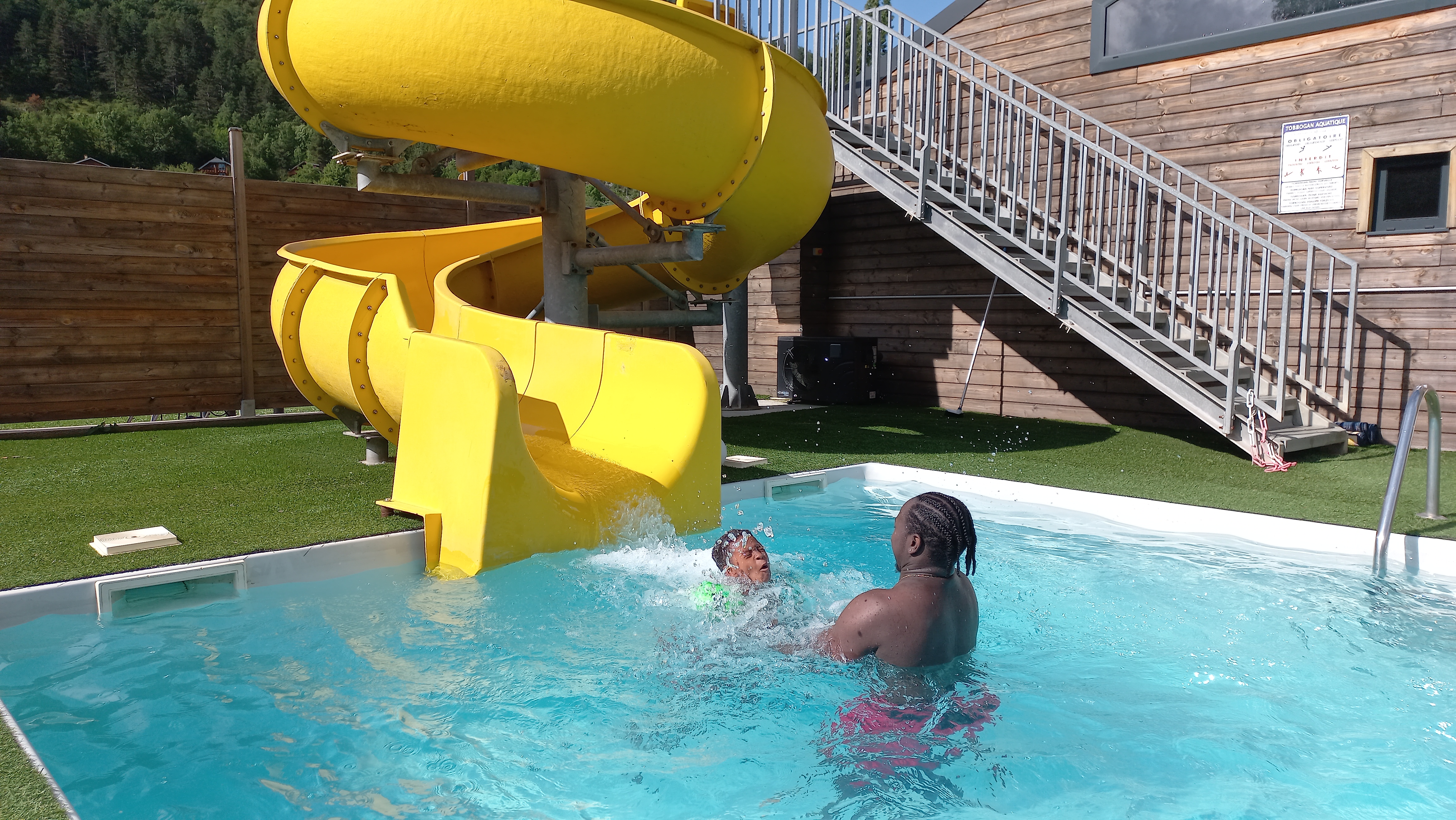 SWIMMING POOL SLIDE