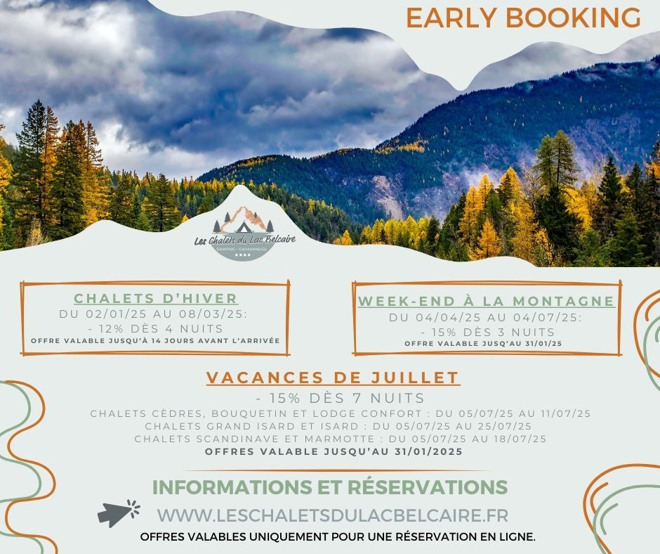 promo, séjour à prix cassé, early booking 